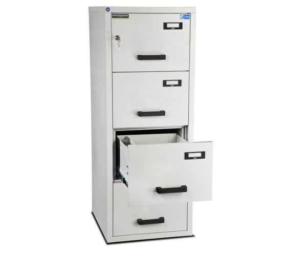 Burton Safes Fire Resistant Filing Cabinets - 4 Drawer