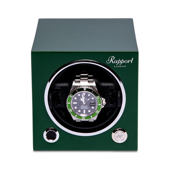 Jewellery/ Watch Accessories Rapport London Evo Single Watch Winder - Racing Green