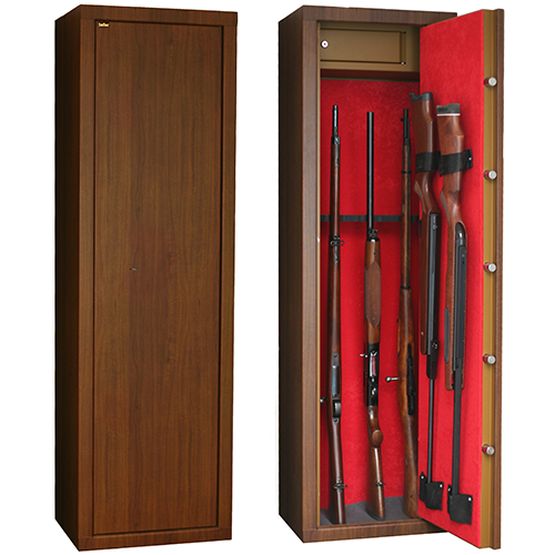 Johnson's Gun Safes Walnut Wood Effect Series - L10 - Shotguns & Rifles