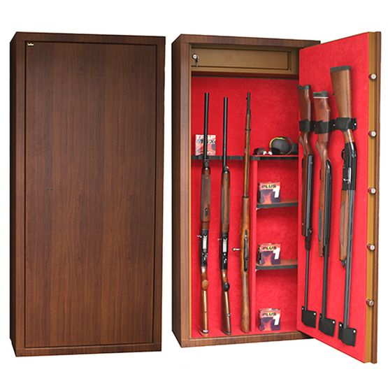 Johnson's Gun Safes Walnut Wood Effect Series - L14 - Shotguns & Rifles