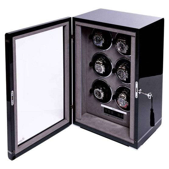 Jewellery/ Watch Accessories Formula Six Watch Winder - Carbon Fibre