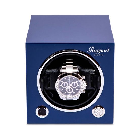 Jewellery/ Watch Accessories Rapport London Evo Single Watch Winder - Admiral Blue