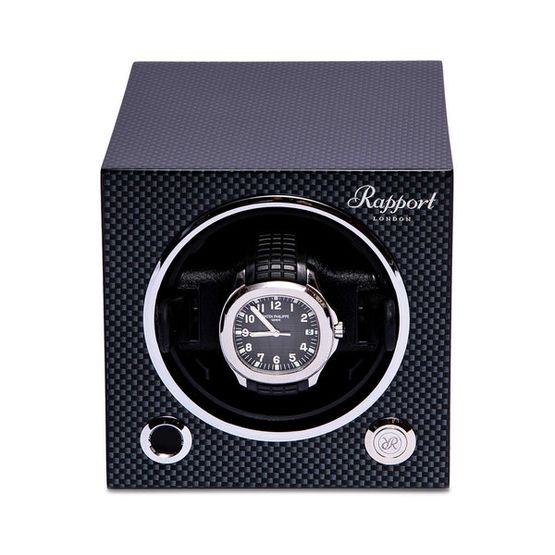 Jewellery/ Watch Accessories Rapport London Evo Single Watch Winder - Carbon Fibre