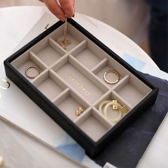 Jewellery/ Watch Accessories Stacker Mini Jewellery Box Sets - 11 Section Layer