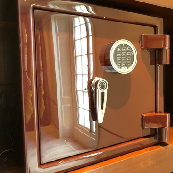 Lichfield Bespoke Safes Merlot High Gloss Lacquer Grade 1 Jewellery Safe - 1 Soft Close Drawer