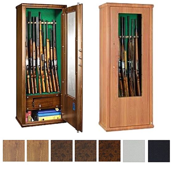 Johnson's Gun Safes The Scrigno S2 Gun Cabinet - BW 10 Gun Rack