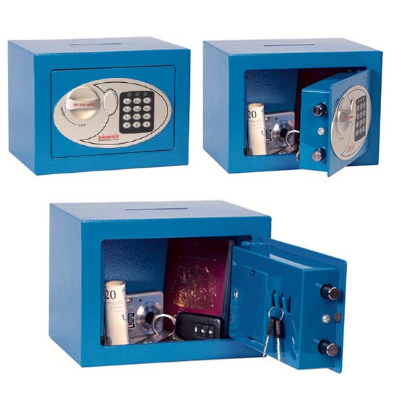 Phoenix Safes Compact Home & Office Safes - SS0721EBD - Blue Deposit