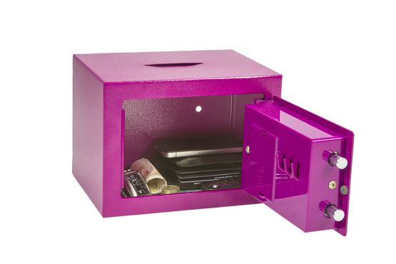 Phoenix Safes Compact Home & Office Safes - SS0721EPD - Pink Deposit