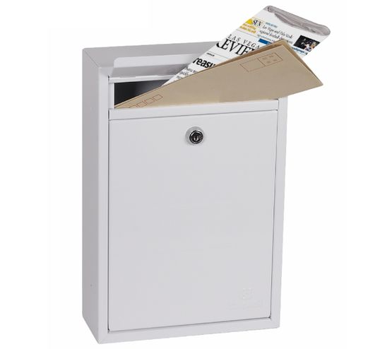 Phoenix Safes Front-loading Mail Boxes - LETRA MB0116KW White