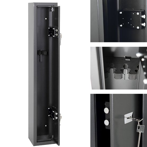 Phoenix Safes Lacerta Gun Safes - GS8001K (3 guns)