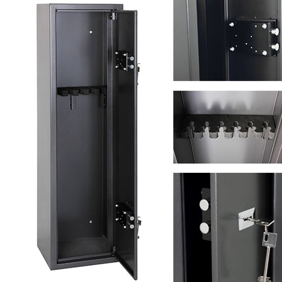 Phoenix Safes Lacerta Gun Safes - GS8002K (6 guns)