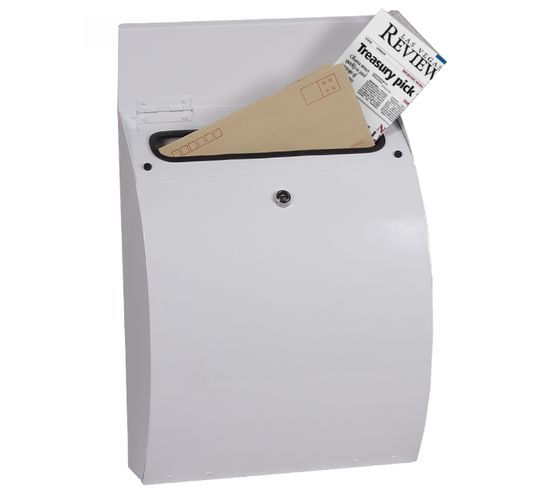 Phoenix Safes Top-Loading Mail Boxes  - CURVO MB0112KW White