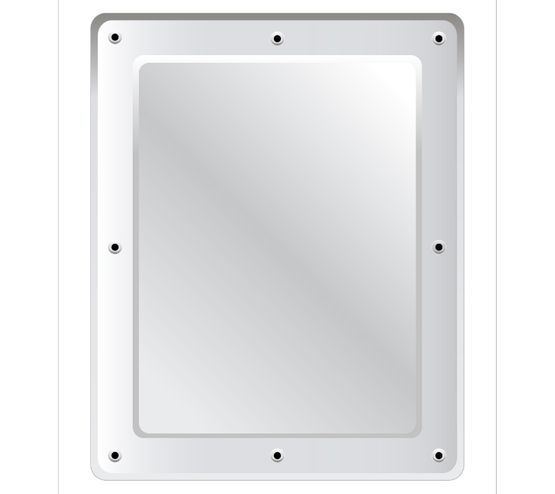 Mirrors Institutional Flat Vanity Mirror - Securikey